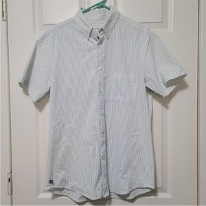 Mizzen+Main Light Blue Pinstripe Casual Shirt